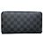 Louis Vuitton Zippy Organizer in Damier Graphite Negro - vista 2