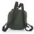 Prada Tessuto Nylon Triangle Logo Leather Backpack Brown Green Khaki - view 2