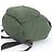Prada Tessuto Nylon Triangle Logo Leather Backpack Brown Green Khaki - view 3