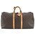 Louis Vuitton Monogram Keepall 55 Tote Marrone