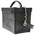Vanity Beauty case vintage Chanel in vitello Nero - vista 4