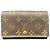 Louis Vuitton Monogram Bi-Fold Geldbörse Braun Monogramm