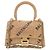Borsa Balenciaga Hourglass XS in camoscio e strass D'oro