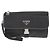 Pochette in nylon Prada con logo triangolare Nero