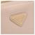 Mini borsa Prada Triangle Logo Beige - vista 9