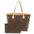 Borsa Louis Vuitton Neverfull MM Marrone Monogramma
