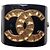 Bracciale Rigido Chanel Métiers d'Art Egitto in Resina Nera B19A Nero D'oro