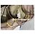 Prada Waves Handtasche Cervo Leder - Beige Rosa Glitter Pink Gold hardware - Ansicht 14