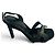 Hermès High-Heel-Sandalen aus schwarzem Wildleder mit Strasssteinen - Ansicht 2