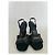 Hermès High-Heel-Sandalen aus schwarzem Wildleder mit Strasssteinen - Ansicht 6