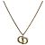 Pendente in metallo CD Vintage Christian Dior D'oro