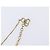 Pendente Christian Dior Vintage CD in metallo con cristalli D'oro - vista 7