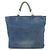 Borsa Tote Chanel in denim blu