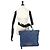 Borsa Tote Chanel in denim blu - vista 9