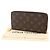 Cartera larga Zippy Monogram Louis Vuitton en Rose Ballerine Rosa Monograma