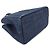 Borsa a mano 2-Way Prada in pelle e denim Nero Blu - vista 4