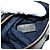 Borsa a mano 2-Way Prada in pelle e denim Nero Blu - vista 8