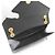 Borsa a tracolla Saint Laurent Envelope Medium Chain Nero - vista 5
