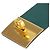 Hermès Bracelete Rígido Hermes Kelly Dog Dourado Verde - vista 6