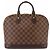 Sac à main Louis Vuitton Alma PM Damier Marron Damier ebène