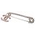 Spilla a spilla da balia Chanel Coco Mark Argento Rosa