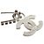 Spilla a spilla da balia Chanel Coco Mark Argento Rosa - vista 5
