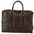 Louis Vuitton Bequia Porte Document Geant Monogram Canvas with Leather Marrone