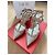 Valentino Garavani Zapatos de tacón Rockstud T-Strap Beige - vista 2