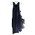 Munthe Plus Simonsen PLU Schwarzes Baumwoll-Maxikleid mit Rüschen