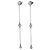 Orecchini Tiffany & Co. By the Yard Drop in diamanti e platino