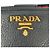 Cartera compacta bi-fold de piel con placa de logo Prada Negro - vista 11
