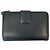 Cartera compacta bi-fold de piel con placa de logo Prada Negro - vista 4