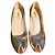 Décolleté Yves Saint Laurent dorate open-toe D'oro - vista 3