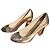 Décolleté Yves Saint Laurent dorate open-toe D'oro - vista 4
