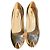 Décolleté Yves Saint Laurent dorate open-toe D'oro - vista 5