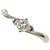 Autre Marque Platin-Bandring mit Diamant