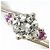 Autre Marque Platin-Bandring mit Diamant - Ansicht 2