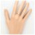 Autre Marque Platin-Bandring mit Diamant - Ansicht 7