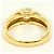 Autre Marque Anello fede in platino PT900 e oro giallo 18K con diamante D'oro - vista 4
