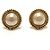 Orecchini a clip Chanel Vintage CC Coco Mark Logo D'oro