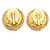 Orecchini a clip Chanel Vintage CC Coco Mark Logo D'oro - vista 2