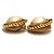 Orecchini a clip Chanel Vintage CC Coco Mark Logo D'oro - vista 3