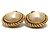 Orecchini a clip Chanel Vintage CC Coco Mark Logo D'oro - vista 6