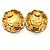Orecchini a clip Chanel Vintage Gripoir con strass Rosso D'oro - vista 9