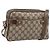 Borsa GUCCI GG Supreme Web Sherry Line PVC Beige Gold 93 02 049 Auth 199656 D'oro