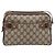 Borsa GUCCI GG Supreme Web Sherry Line PVC Beige Gold 93 02 049 Auth 199656 D'oro - vista 2