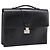 Borsa Business CARTIER Pelle Nero Oro Auth ka5875 D'oro