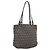 Borsa a mano FENDI Zucchino Canvas Navy Silver Auth BA15304 Argento Blu navy