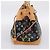 Borsa Tote LOUIS VUITTON Monogram Multicolor Ursula Nera M40124 LV Auth ka5857V Nero - vista 4