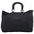 Borsa a mano FENDI in jersey di cotone Nero Argento Auth ka5894 - vista 13